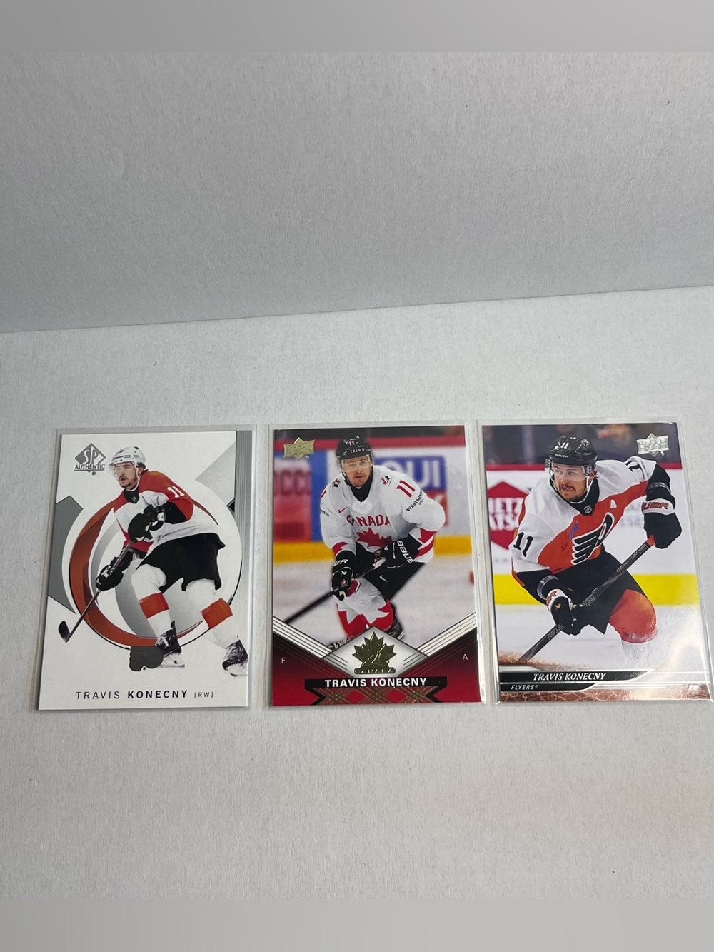 🏒 Travis Konecny Philadelphia Flyers 3-Card Star Lot
